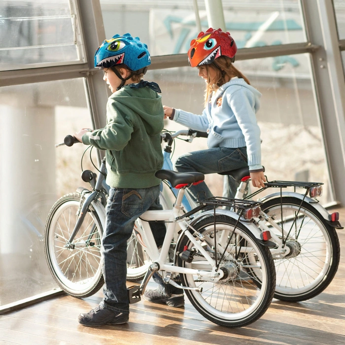 Kask rowerowy dziecięcy Wozinsky lekki S - czerwony