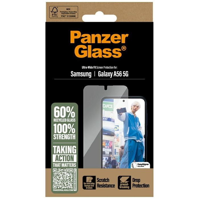 Szkło hartowane PanzerGlass Ultra-Wide    Fit do Samsung Galaxy A56 5G