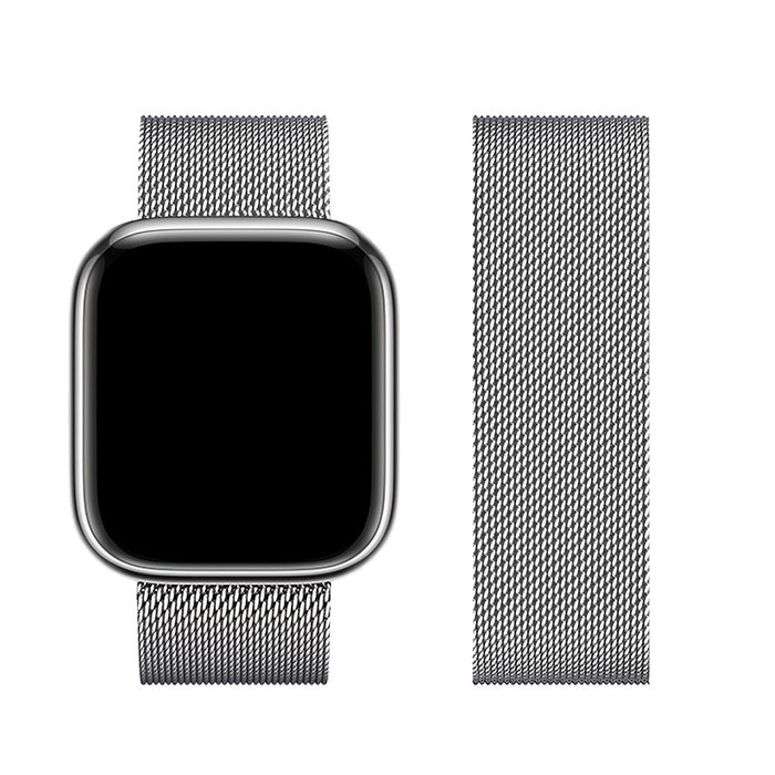 Pasek do Apple Watch Forcell F-Design FA03 magnetyczny stal 38 / 40 / 41 mm srebrny