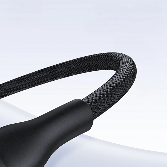 Kabel 3w1 Baseus Flash Series 3 100W USB-C - USB-C+USB-C+Lightning 1,5m + 3 x 0,25 m - czarny