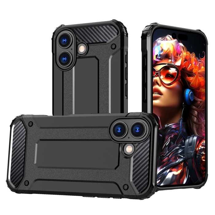 Etui Hybrid Armor iPhone 17 Pancerne Czarne