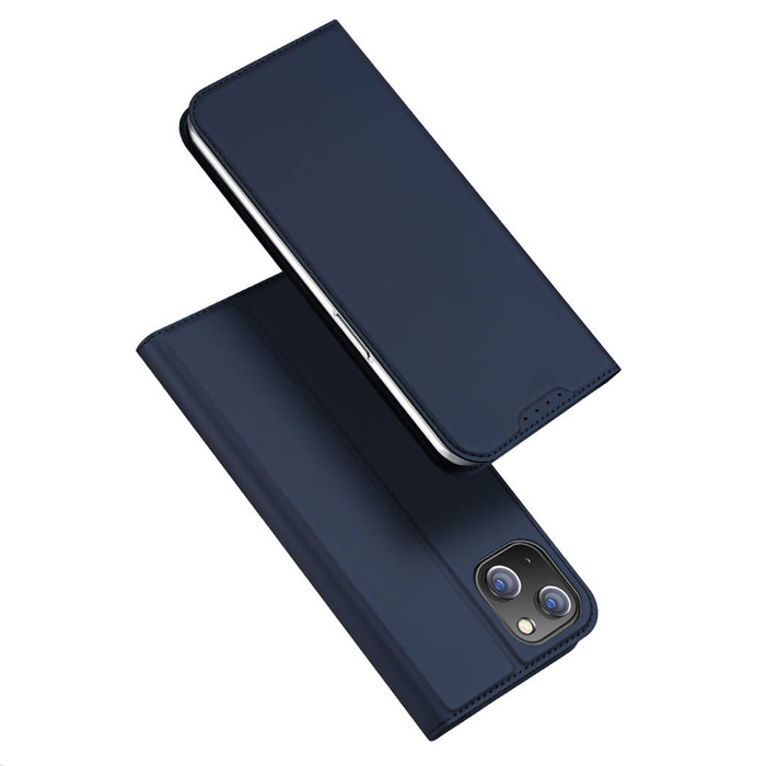 Etui do iPhone 15 Plus pokrowiec z klapką i portfelem Dux Ducis Skin Pro - niebieskie Case