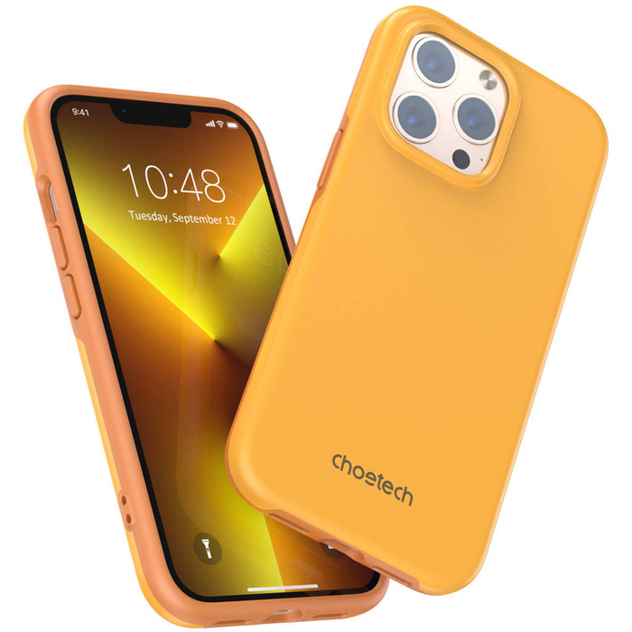 Choetech etui pokrowiec iPhone 13 Pro Max pomarańczowy (PC0114-MFM-YE)