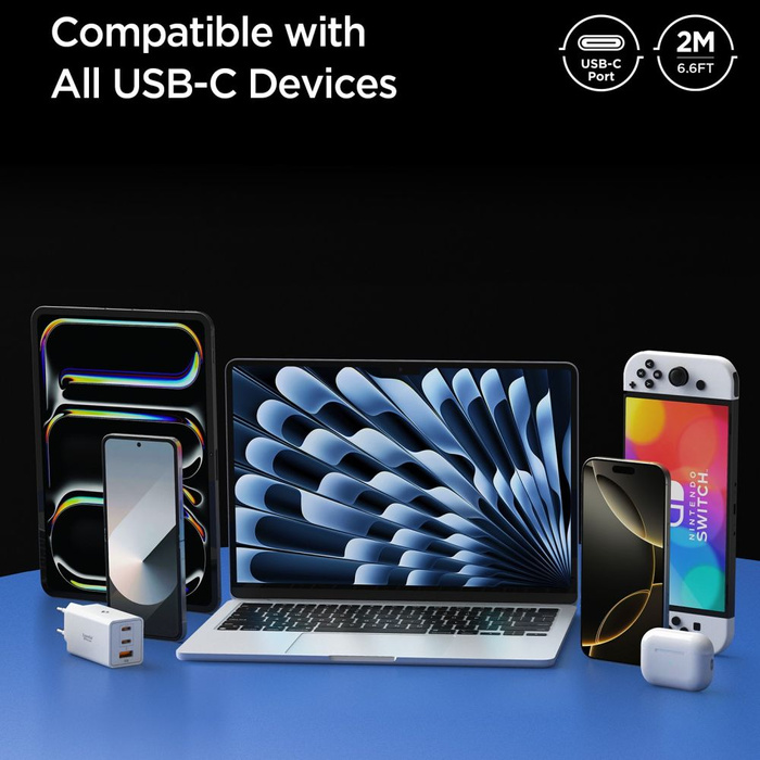 KABEL USB-C SPIGEN EB10020CC ESSENTIAL 100W 200CM CZARNY