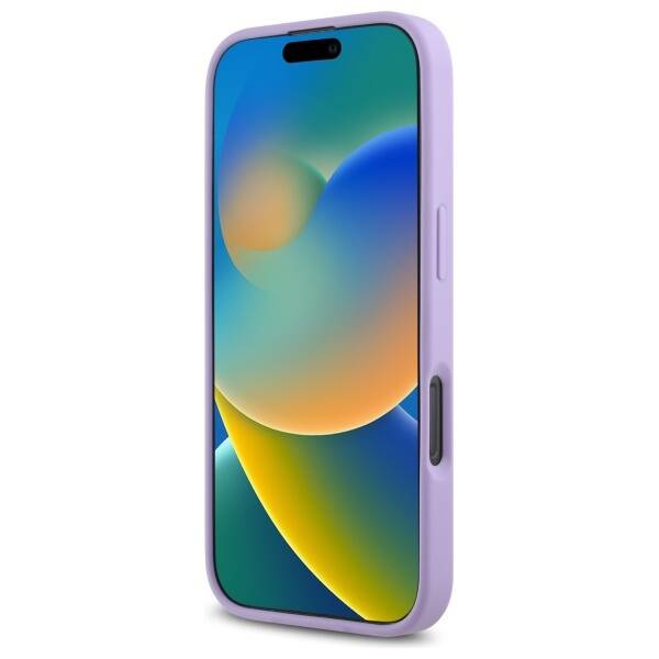 Etui Guess iPhone 16 Pro 6.3"  fioletowy/purple hardcase Saffiano MagSafe