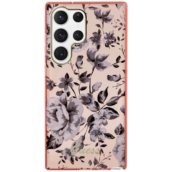 Etui Guess Guhcs23lhcfwsp S23 Ultra S918 Różowy/pink Hardcase Flower Collection Case