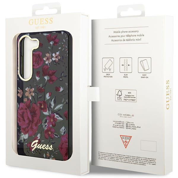 Etui Guess GUHCS23MHCFWSA S23 Plus S916 zielony/kaki hardcase Flower Collection Case