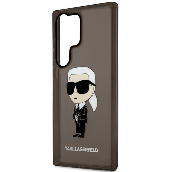 Etui Karl Lagerfeld Klhcs23lhniktck S23 Ultra S918 Czarny/black Hardcase Ikonik Karl Lagerfeld Case