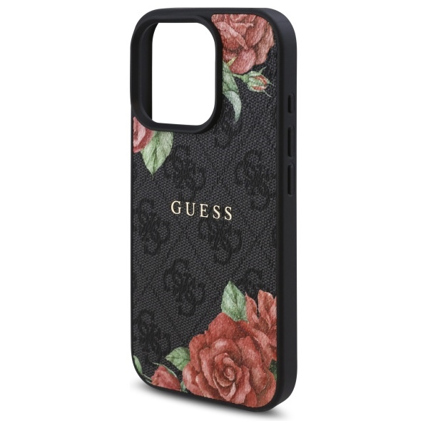 Guess GUHMP16XP4ROPEMCK iPhone 16 Pro     Max 6.9" czarny/black hardcase 4G Flowers Print MagSafe