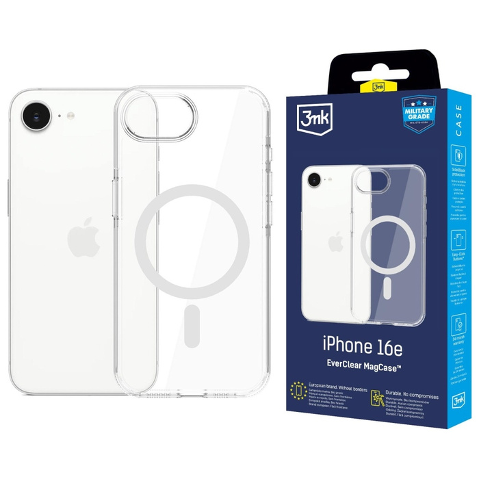 Etui 3MK EverClear MagCase do Apple      iPhone 16e
