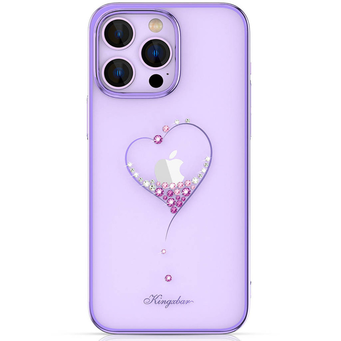 Etui Kingxbar Wish Series etui iPhone 14 Plus ozdobione kryształami fioletowe Case