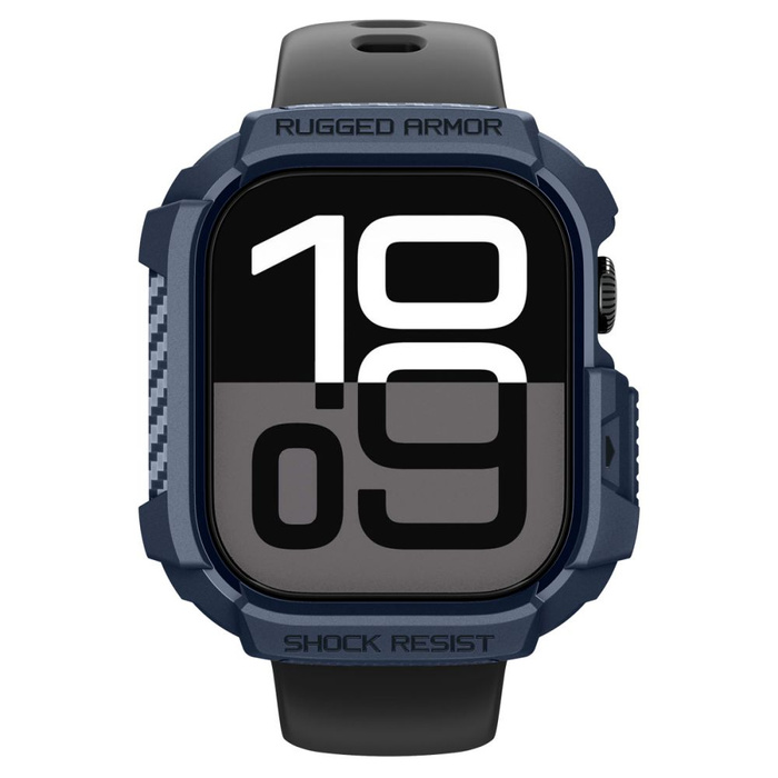 ETUI SPIGEN APPLE WATCH 10 / 11 (42 MM) RUGGED ARMOR V2 NAVY BLUE