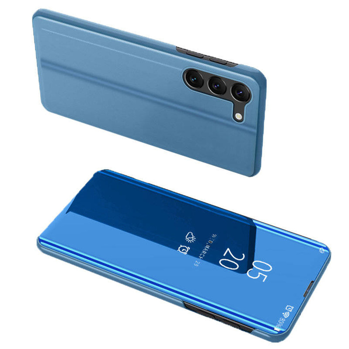 Etui Clear View Case Etui Do Samsung Galaxy S23 Pokrowiec Z Klapką Niebieskie Case