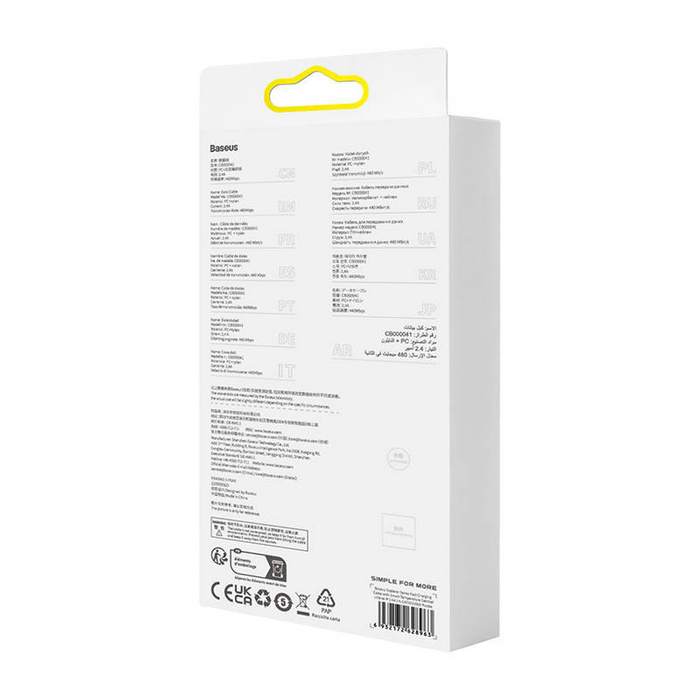 Kabel szybko ładujący Baseus USB-A do Lightning  Explorer Series 1m, 2.4A (fioletowy)