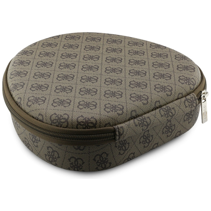 Słuchawki nauszne Guess 4G Triangle Logo Bluetooth ENC brązowy