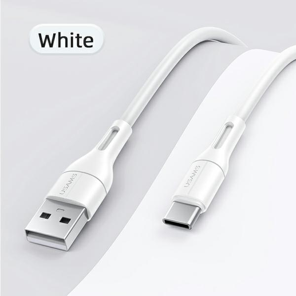 USAMS Kabel U68 USB-C 2A Fast Charge 1m biały/white SJ501USB02 (US-SJ501)