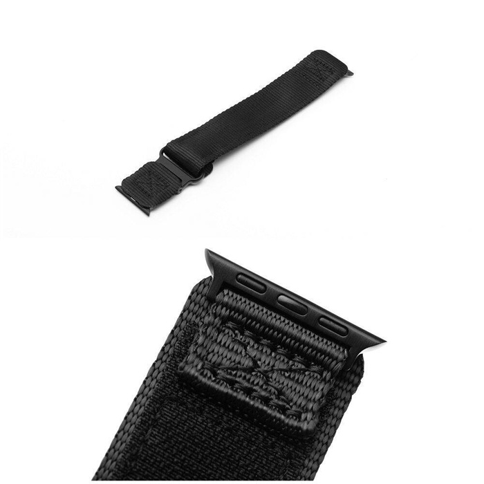 Pasek do Apple Watch Forcell F-Design FA05 rzep nylon 38 / 40 / 41 mm czarny