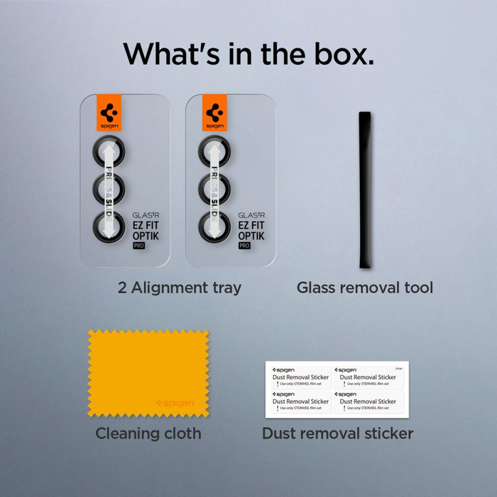 Osłona Aparatu Spigen Optik.tr ”ez Fit” Camera Protector 2-pack Samsung Galaxy S24+ Plus Black