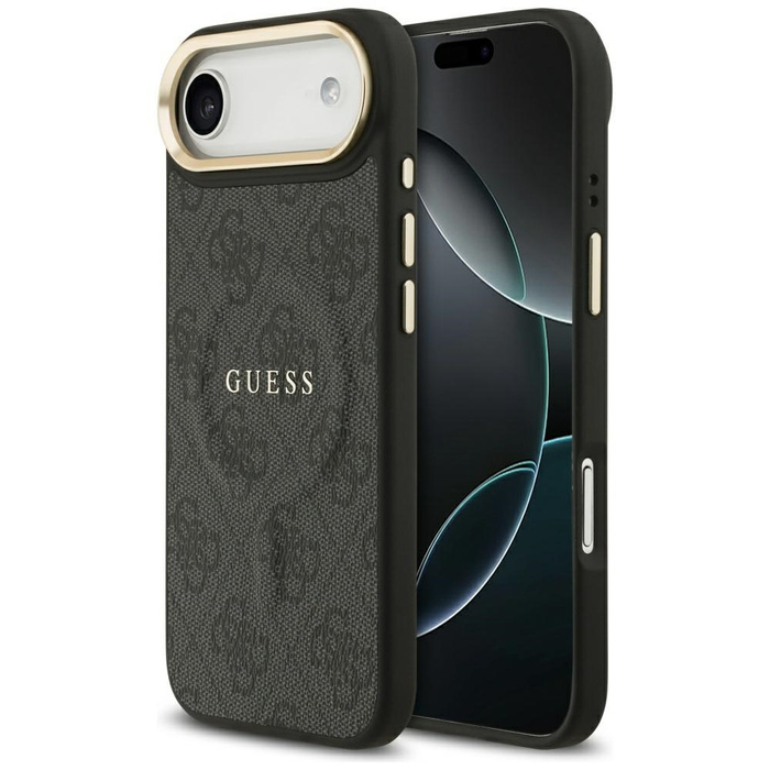 Etui Guess 4G PU Classic Logo MagSafe do iPhone 17 Air czarny
