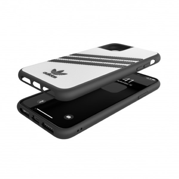 Etui Adidas Moulded Case PU iPhone 11 Pro Max biało-czarny/white-black 36292