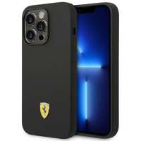 Etui Ferrari iPhone 14 Pro 6,1" czarny/black hardcase Silicone Metal Logo