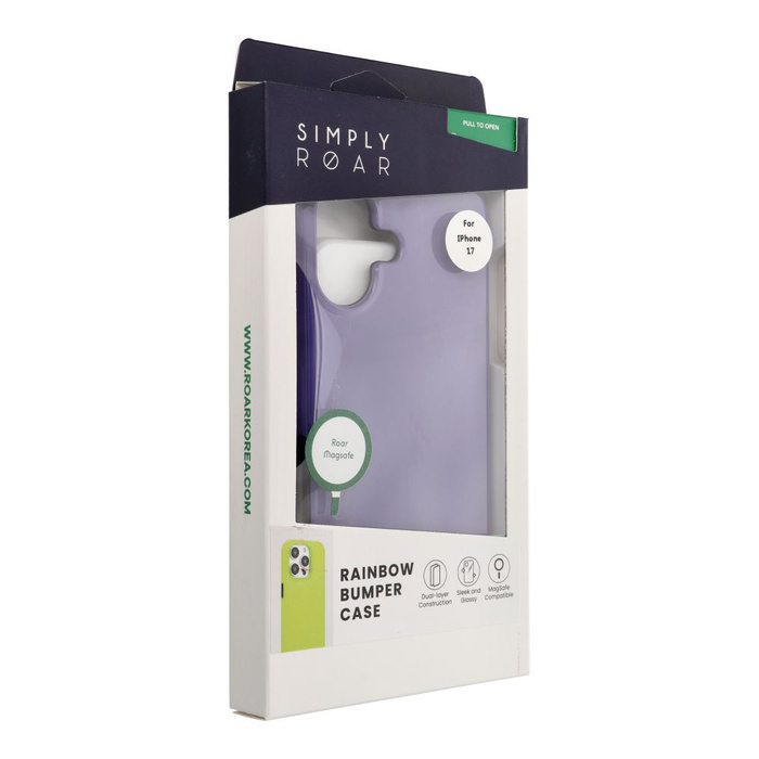 ROAR futerał RAINBOW BUMPER kompatybilny z MagSafe do IPHONE 17 fioletowy