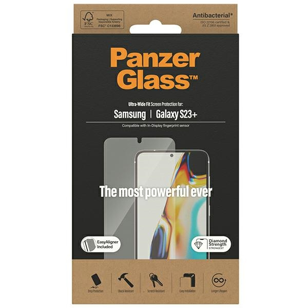 PanzerGlass Ultra-Wide Fit Sam S23 Plus S916 Screen Protection 7316 z aplikatorem