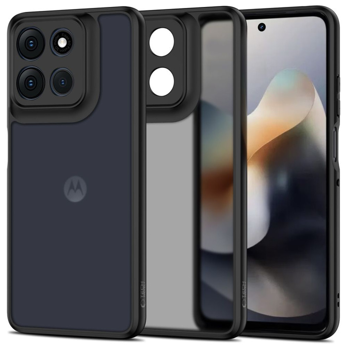 ETUI TECH-PROTECT MOTOROLA MOTO G56 5G MAGMAT MATOWE CZARNE