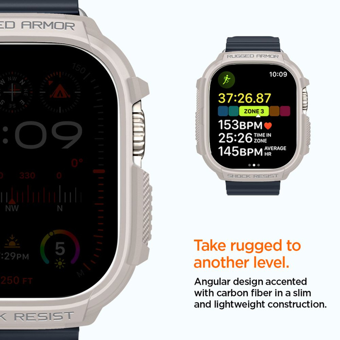 Etui Spigen Rugged Armor Apple Watch Ultra 1 / 2 (49 Mm) Dune Beige Case