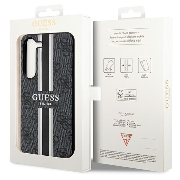 Etui Guess GUHCS23SP4RPSK S23 S911 czarny/black hardcase 4G Printed Stripe Case