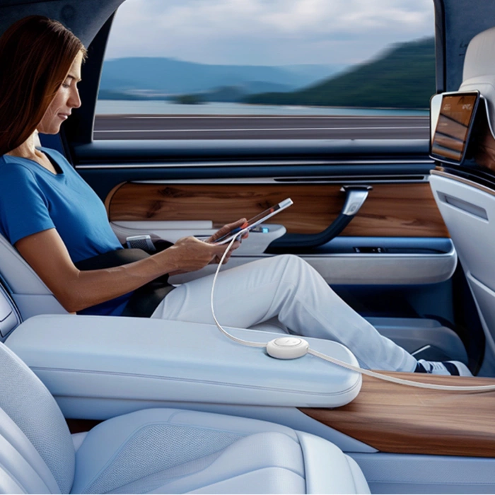 Kabel Baseus Free2Pull Mini 100W zwijany USB-C - USB-C 2m - biały