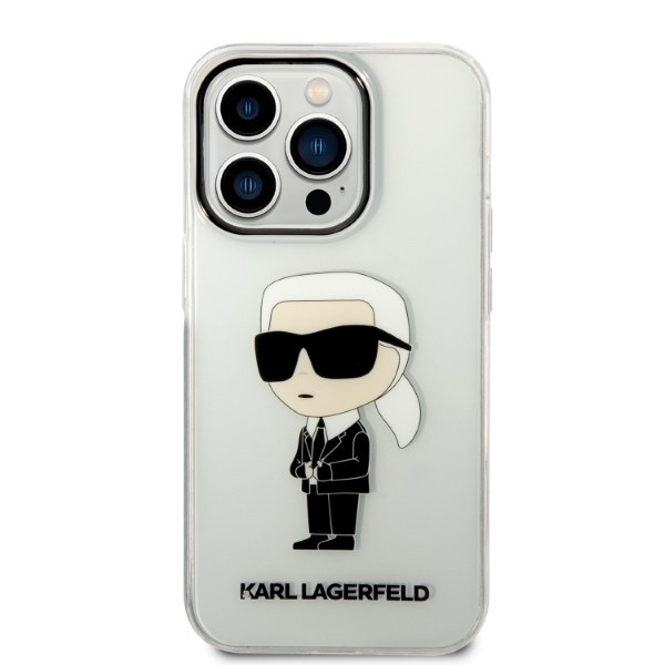Etui KARL LAGERFELD Apple iPhone 14 Pro IML NFT Ikonik Bezbarwny Hardcase
