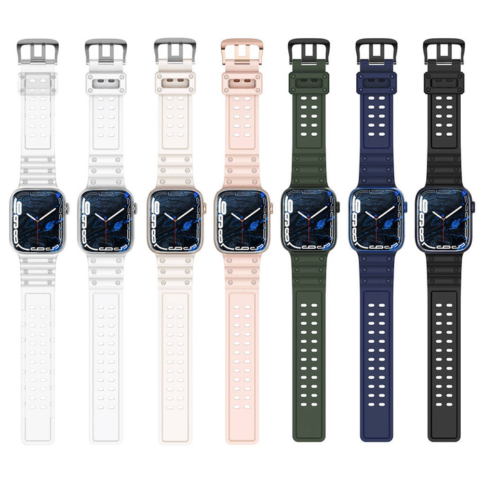 Pasek Strap Triple Protection pasek Apple Watch SE, 8, 7, 6, 5, 4, 3, 2, 1 (41, 40, 38 mm) opaska bransoleta różowy