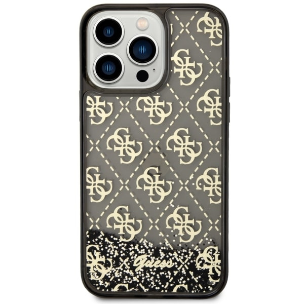 Etui Guess GUHCP14XLC4PSGK iPhone 14 Pro Max 6.7" czarny/black hardcase Liquid Glitter 4G Transculent Case