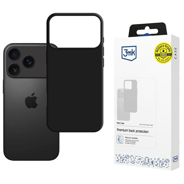 Etui 3MK iPhone 17 Pro Matt Case Czarny