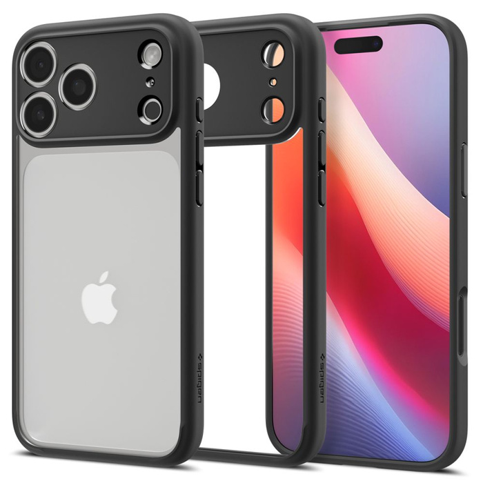 ETUI SPIGEN IPHONE 17 PRO ULTRA HYBRID MATTE BLACK