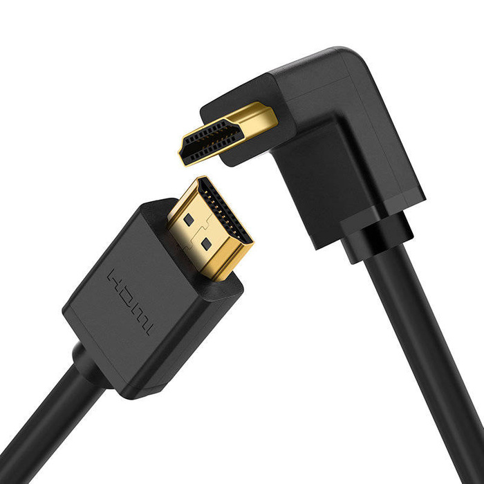 Ugreen kabel kątowy 90° HDMI 4K x 2K 1m czarny (HD103)