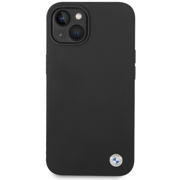 Etui Bmw Bmhcp15ssilbk Iphone 15 / 14 / 13 6.1" Czarny/black Hardcase Silicone Metal Logo Case