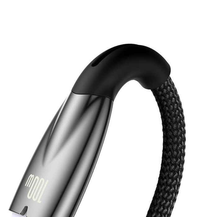 [PO ZWROCIE] Baseus Glimmer Series kabel do szybkiego ładowania USB-A - USB-C 100W 480Mb/s 2m czarny