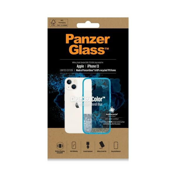 PanzerGlass ClearCase iPhone 13 6.1" Antibacterial Military grade Bondi Blue 0331