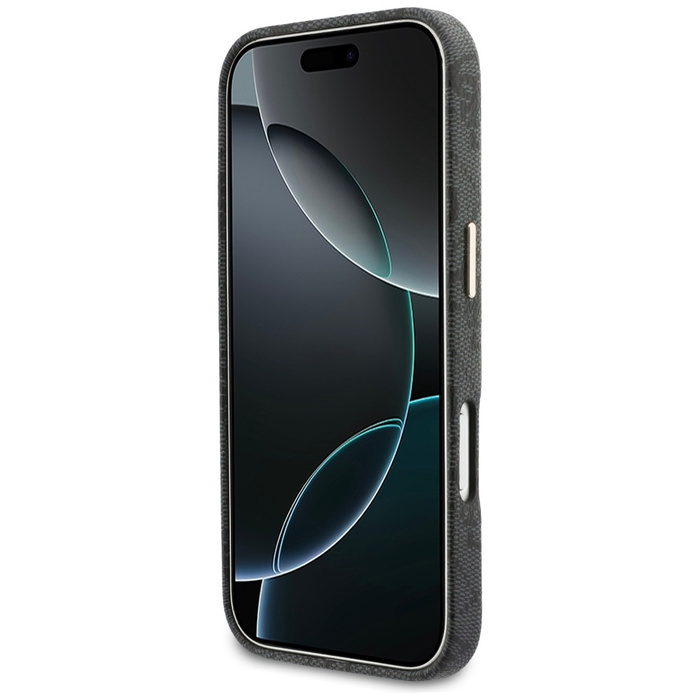 Etui Guess 4G Script MagSafe do iPhone   17 Pro Max czarny