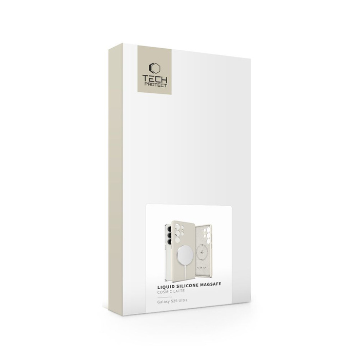 TECH-PROTECT LIQUID SILICONE MAGSAFE GALAXY S25 ULTRA COSMIC LATTE