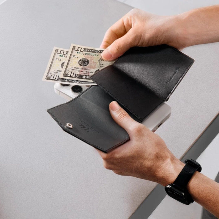 PORTFEL SPIGEN VALENTINUS PRO MAGSAFE WALLET CZARNY