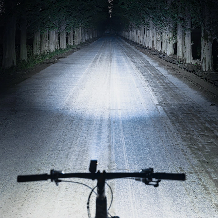 Lampka rowerowa przednia Rockbros 24310006001 400 lm + kabel micro USB - USB-A - czarna