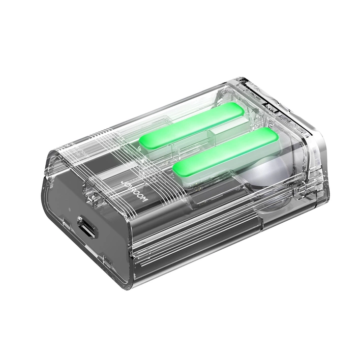 Słuchawki bezprzewodowe TWS Joyroom JR-TC1 IceLens Series ze światłami LED - czarne