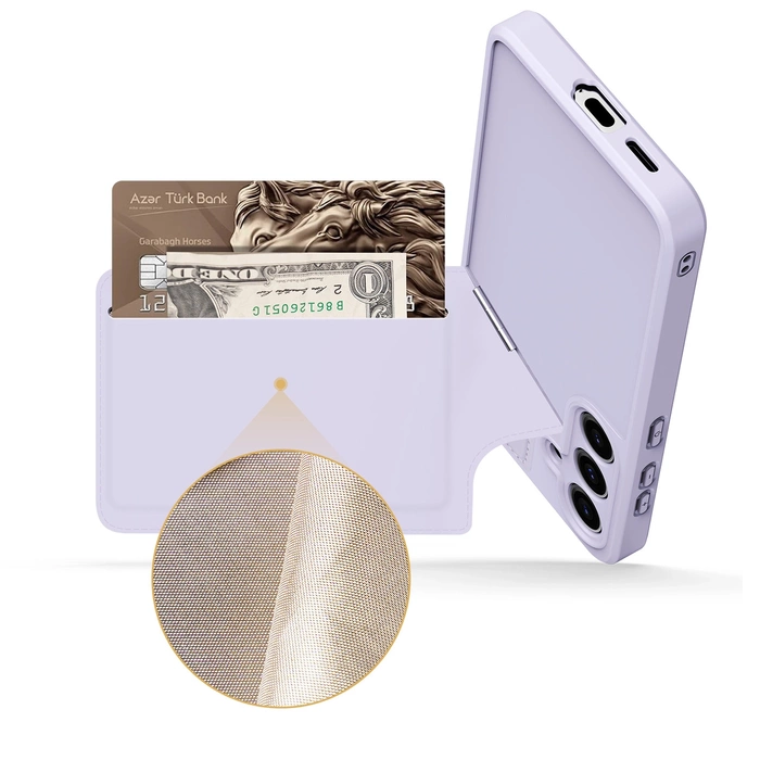 Etui Dux Ducis Rafi ll Mag do Samsung Galaxy S24 Plus - fioletowe