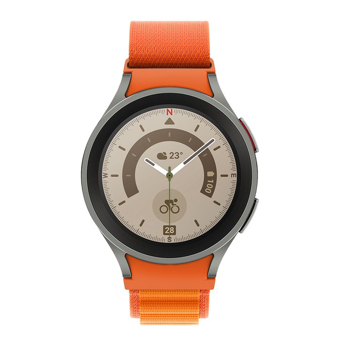 Pasek Tech-Protect Nylon Pro Samsung Galaxy Watch 4 / 5 / 5 Pro (40 / 42 / 44 / 45 / 46 Mm) Orange