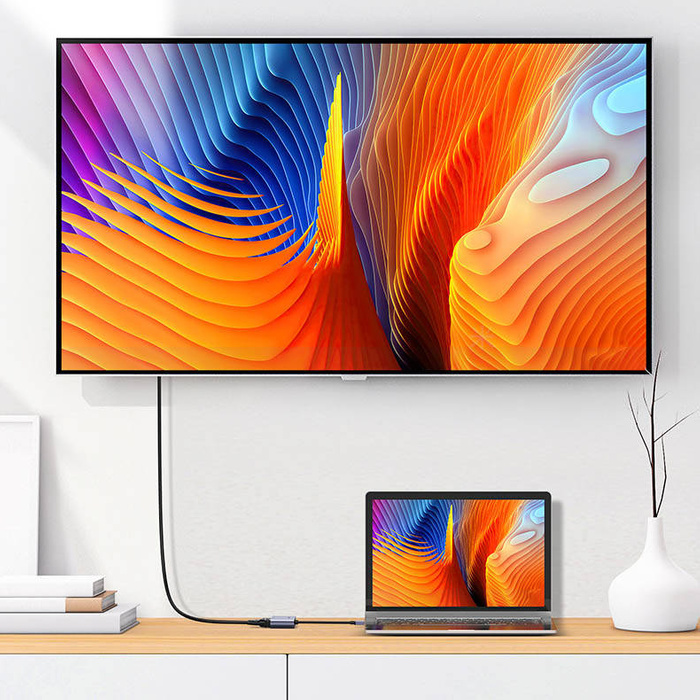 Ugreen przejściówka konwerter USB - HDMI 1.3 (1920 x 1080@60Hz) + VGA 1.2 (1920 x 1080@60Hz) szary (CM449)