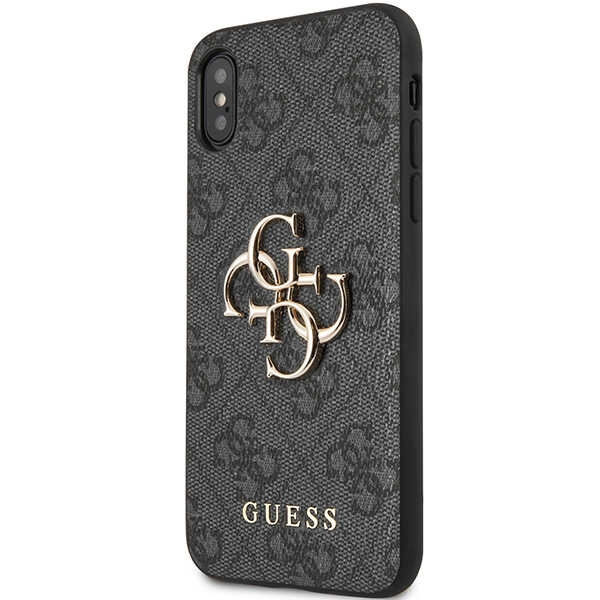 Etui Guess GUHCPX4GMGGR iPhone X/XS szary/grey hardcase 4G Big Metal Logo Case