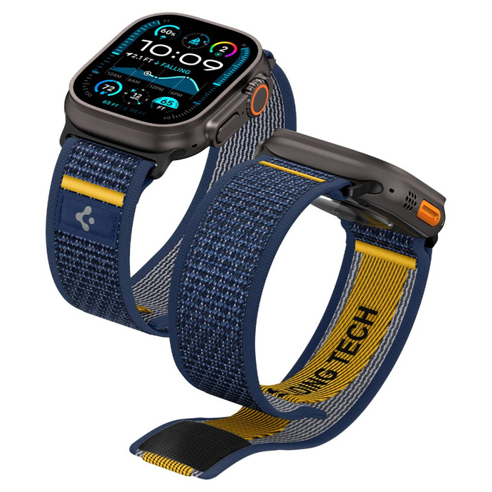 PASEK SPIGEN APPLE WATCH 6 / 7 / 8 / 9 / 10 / SE / ULTRA 1 / 2 (44 / 45 / 46 / 49 MM) ACTIVE  ATHLEX AIR GRANATOWY